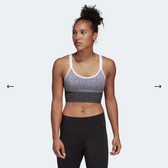 Adidas Womens All Me Primeknit Sports Bra - Picture 12 of 14